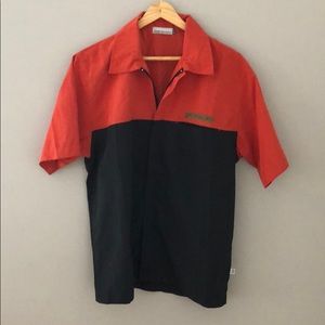 Black Orange Zipper Shirt